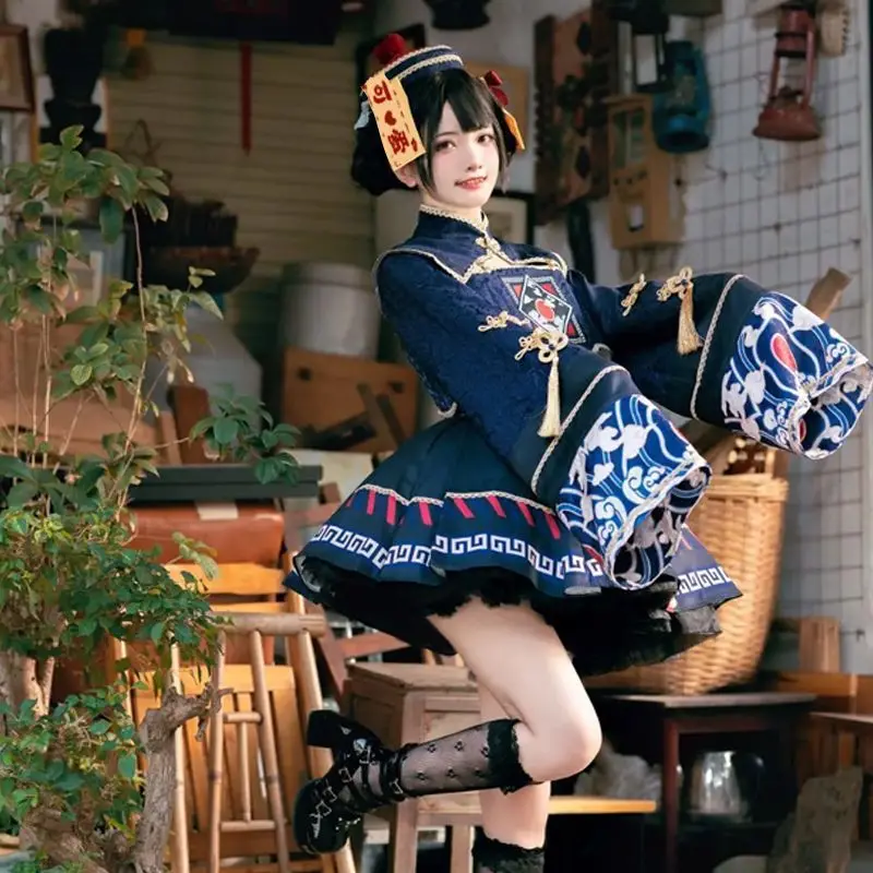 Anime Cosplay In Chinese - 로리타 중국 스타일 달콤한 드레스 귀여운