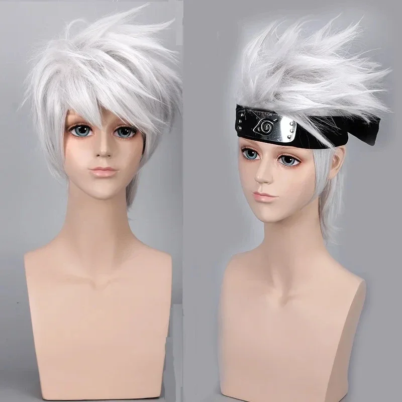 Anime Cosplay Naruto - Anime Hatake Kakashi 짧은 합성 가발