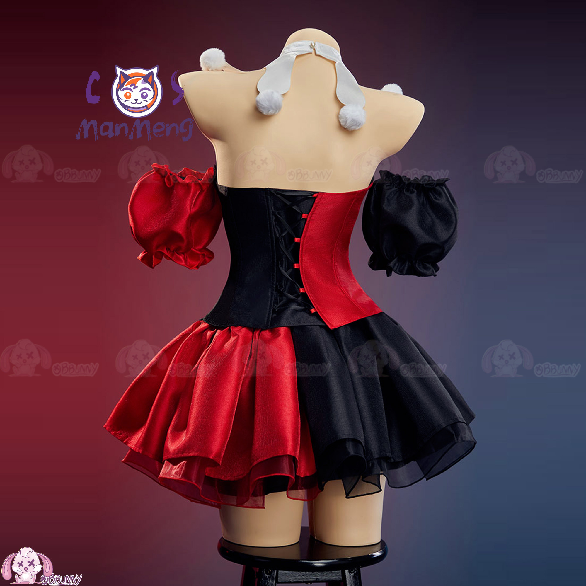 Anime Cosplay Red - 새로운 광대 고딕 로리타 허리 스커트