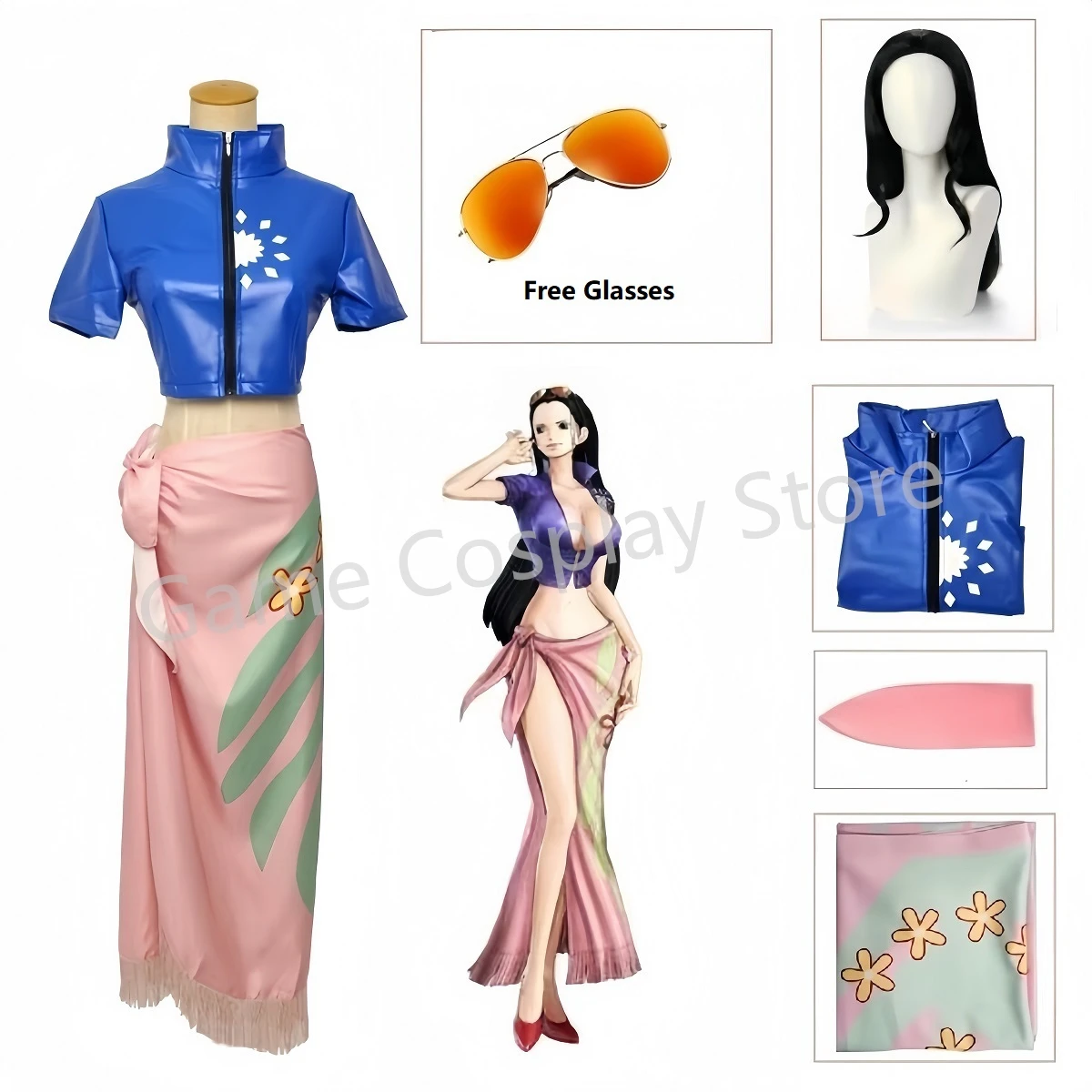 Anime Cosplay Yor - 니코 로빈 코스프레 의상 드레스 복장