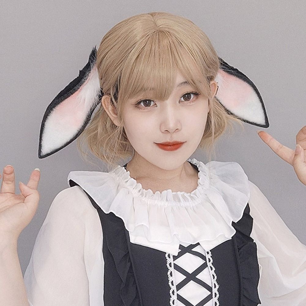 Anime Cosplay Girl Photo - 애니메이션 토끼 귀 머리띠 코스프레 토끼