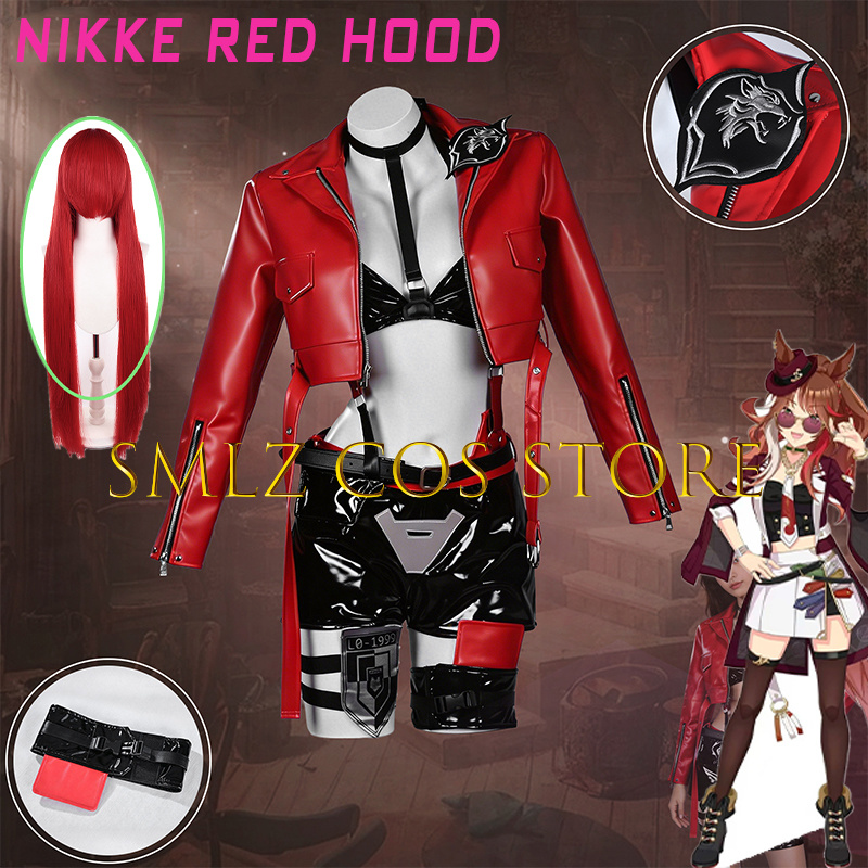 Anime Cosplay Red - 게임 니키 레드 라피 작은 빨간