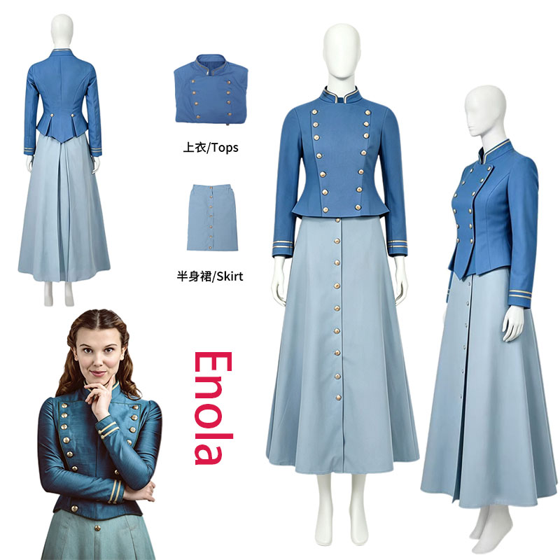 Anime Cosplay Costumes Female - WHH 영화 에놀라 코스프레 의상 홈즈