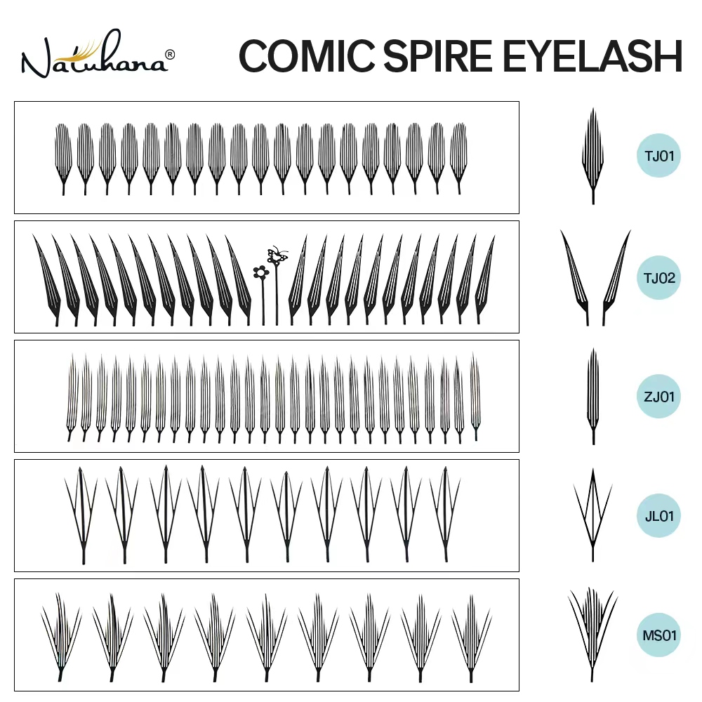 Anime Cosplay Lashes - 나투하나 코믹 스파이어 속눈썹 C D