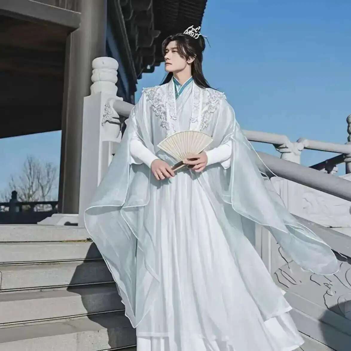 Anime Cosplay In Chinese - 대형 3XL Hanfu 남자 중국어 수