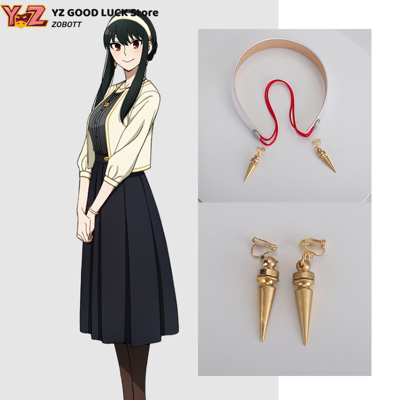 Anime Cosplay Yor - 게임 애니메이션 요르 포저 블랙 스트레이트