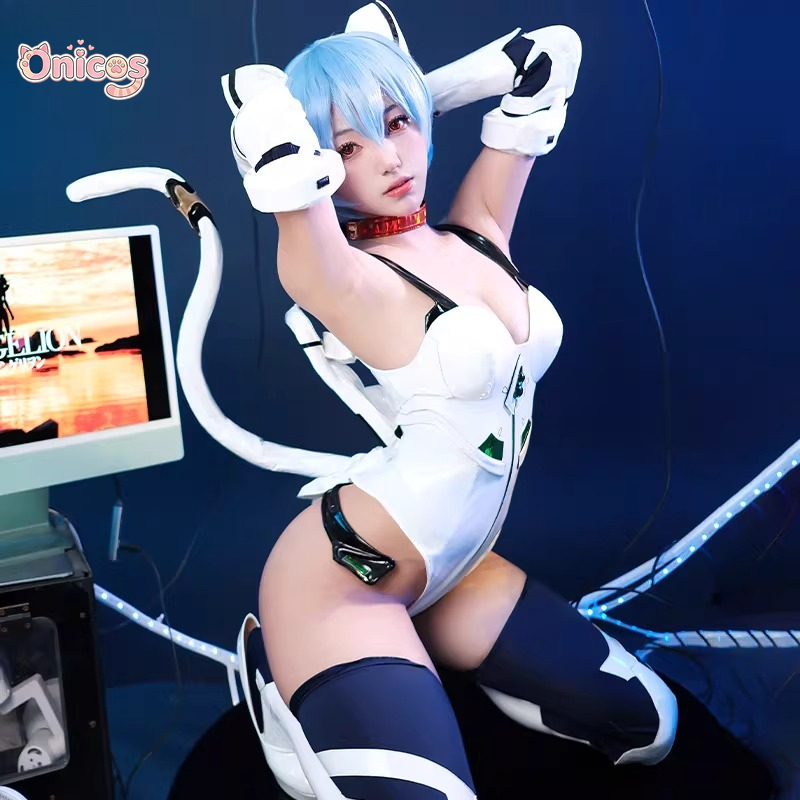아야나미 레이 고양이 귀 애니메이션 코스프레 의상 섹시 - Anime Cosplay Cat 리뷰 및 가격