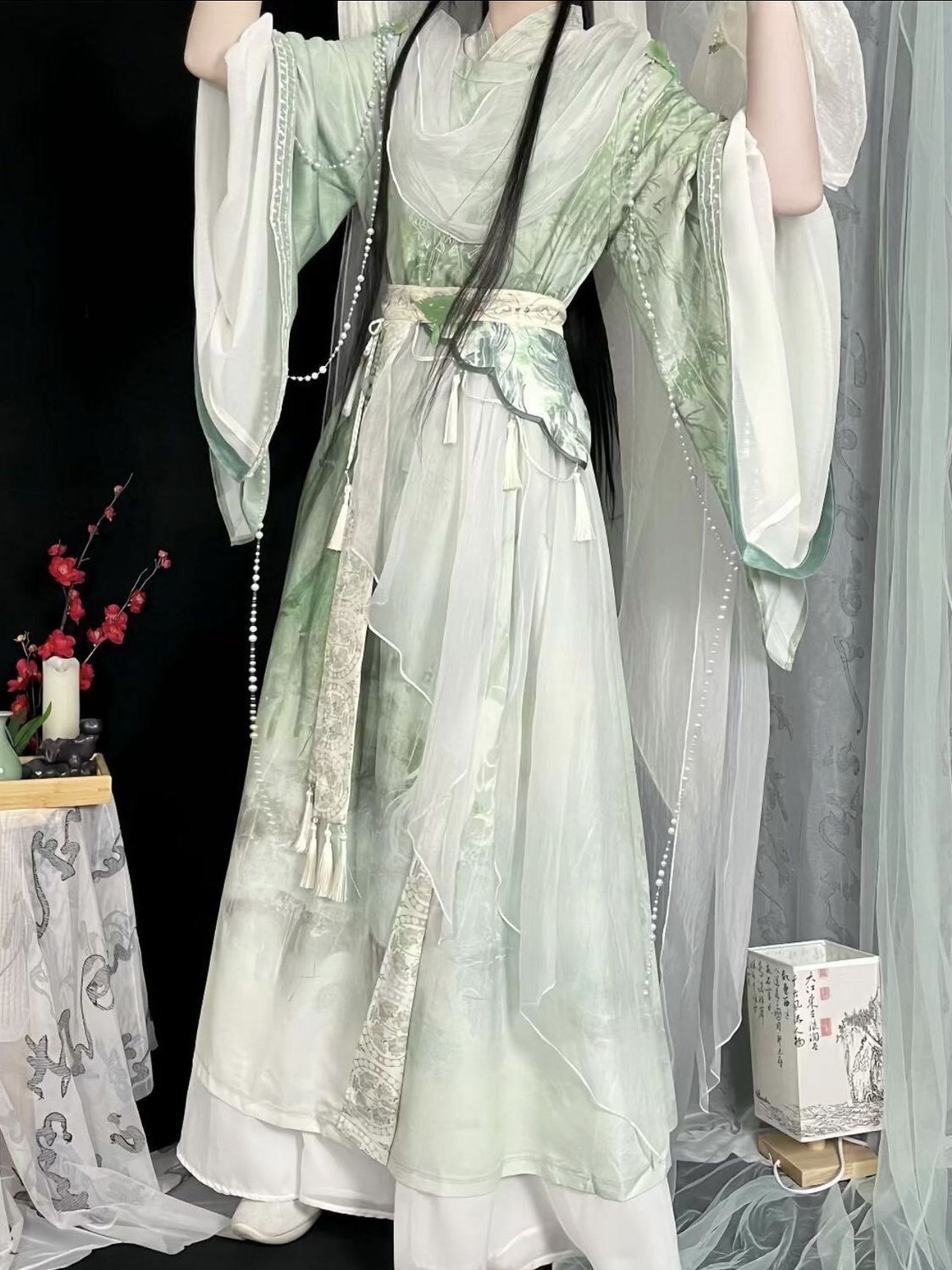 TGCF 고대 중국 한푸 드레스 전통 자수 한푸 세트  - Anime Cosplay In Chinese 리뷰 및 가격