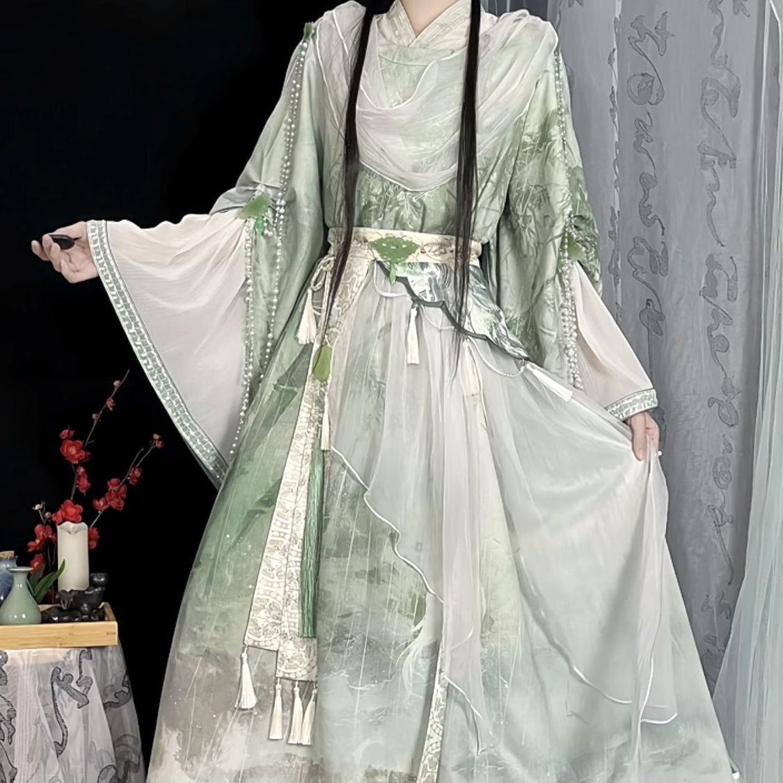 TGCF 고대 중국 한푸 드레스 전통 자수 한푸 세트  - Anime Cosplay In Chinese 리뷰 및 가격