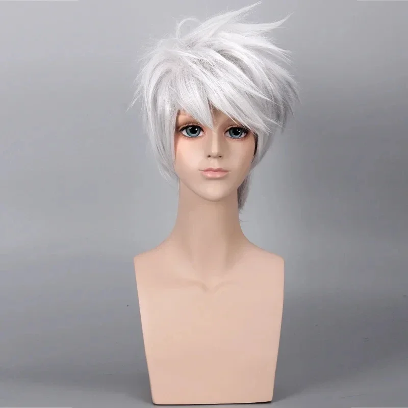 Anime Hatake Kakashi 짧은 합성 가발  - Anime Cosplay Naruto 리뷰 및 가격