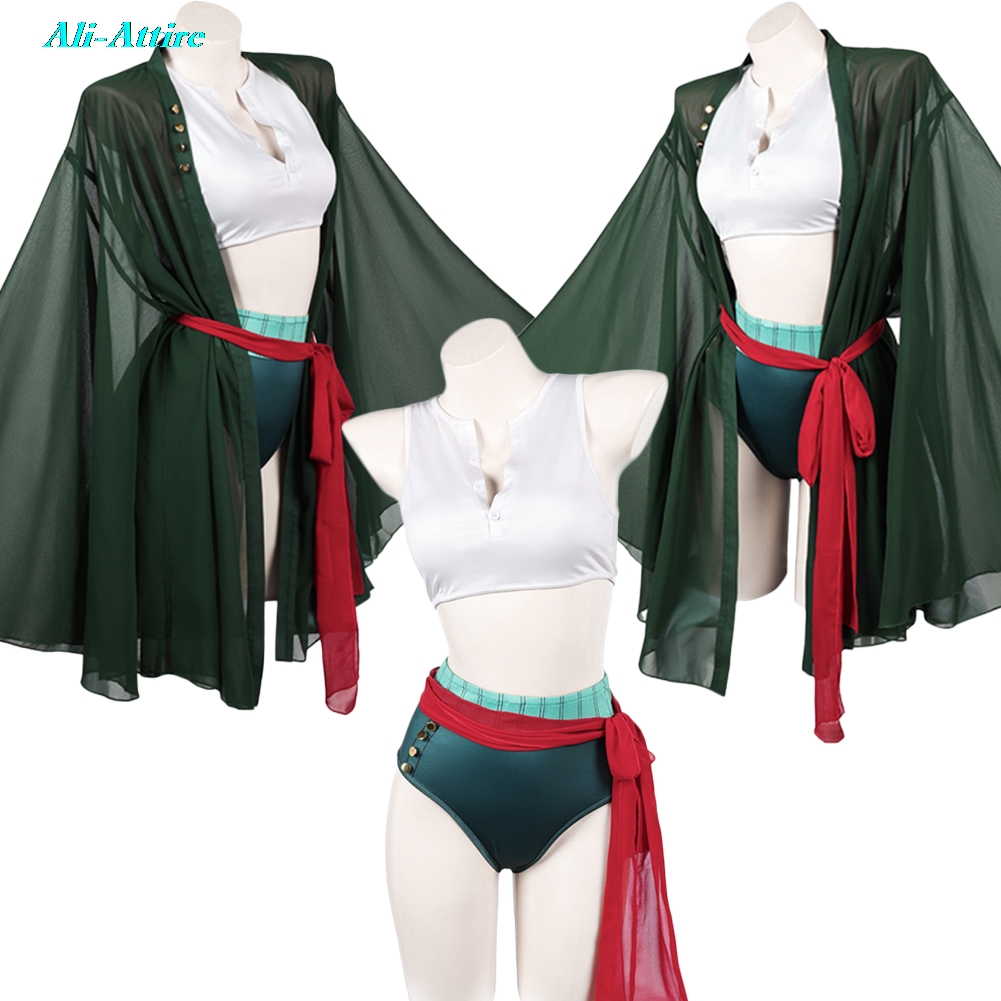 애니메이션 해적 로로노아 코스프레 조로 망토 상의 바지 - Cosplay Anime Zoro 리뷰 및 가격