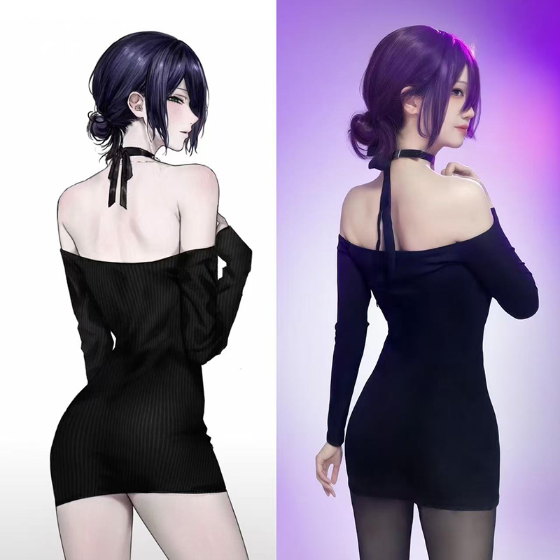 애니메이션 체인소맨 레제 코스프레 의상 여성 드레스 블 - Anime Cosplay Chainsaw Man 리뷰 및 가격