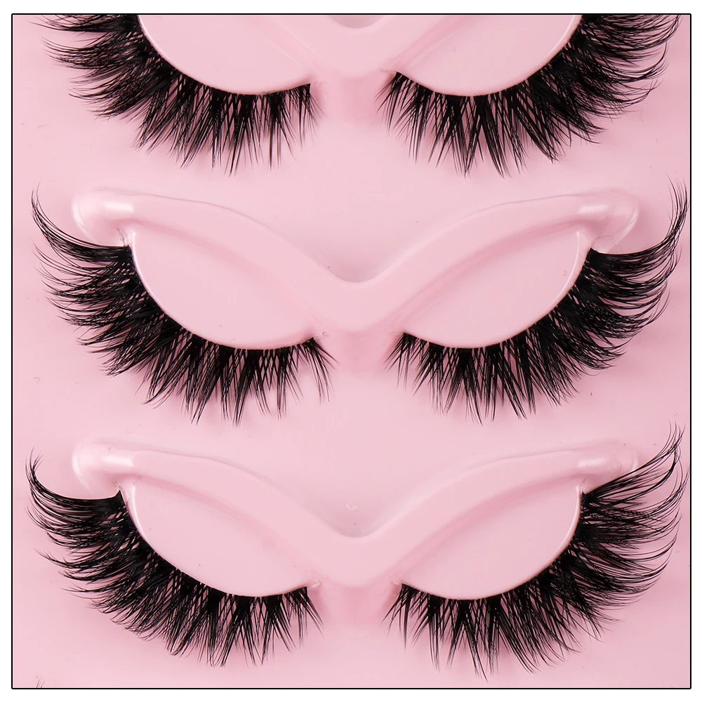 캣아이 5쌍 3D 내추럴 인조 속눈썹 풍성하고 부드러운 - Anime Cosplay Lashes 리뷰 및 가격