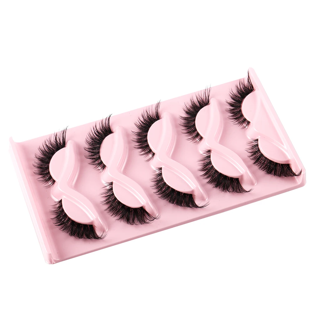 캣아이 5쌍 3D 내추럴 인조 속눈썹 풍성하고 부드러운 - Anime Cosplay Lashes 리뷰 및 가격