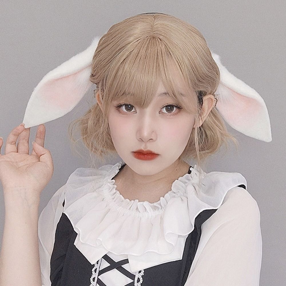 애니메이션 토끼 귀 드롭 이어 토끼 머리띠 귀여운 사진 - Anime Cosplay Girl Photo 리뷰 및 가격