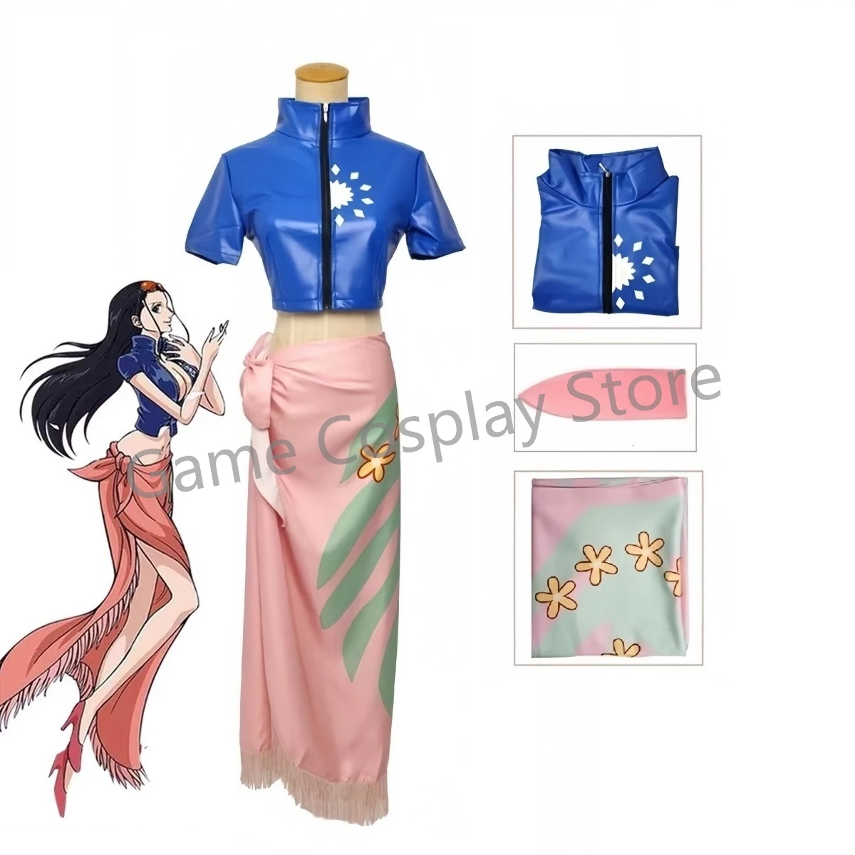 니코 로빈 코스프레 의상 드레스 복장 애니메이션 의상  - Anime Cosplay Yor 리뷰 및 가격