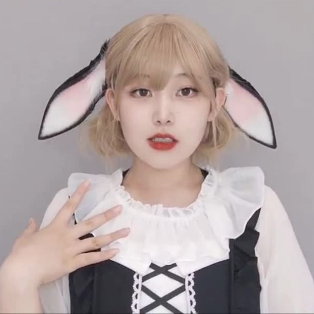 애니메이션 토끼 귀 머리띠 코스프레 토끼 소녀 귀여운  - Anime Cosplay Girl Photo 리뷰 및 가격