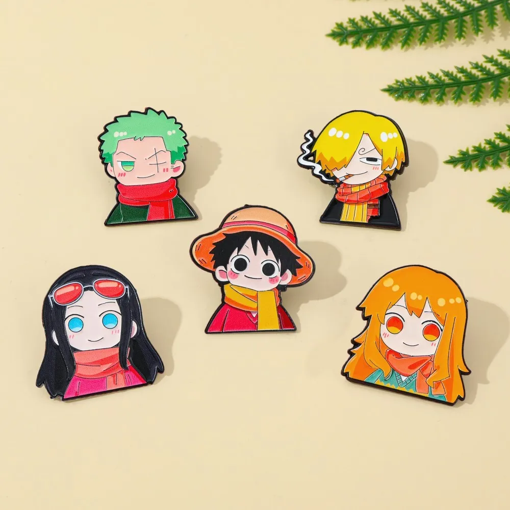 5개 귀여운 애니메이션 만화 브로치 재미있는 나미 루피 - Anime Cosplay Luffy 리뷰 및 가격