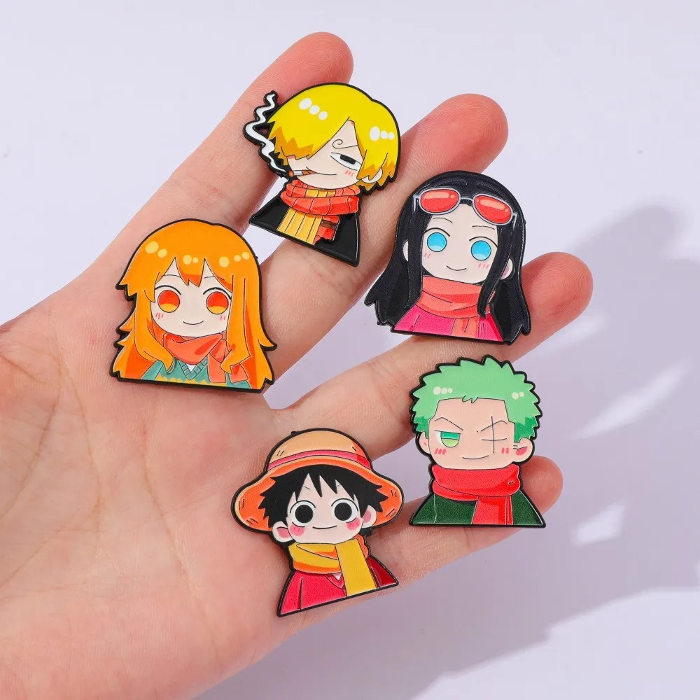 5개 귀여운 애니메이션 만화 브로치 재미있는 나미 루피 - Anime Cosplay Luffy 리뷰 및 가격