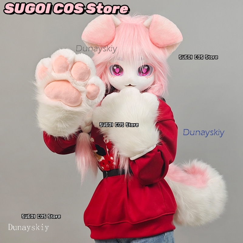 aBcSCS*퍼슈트 헤드 키구루미 귀여운 털 마스크 코 - Anime Cosplay Cat 리뷰 및 가격