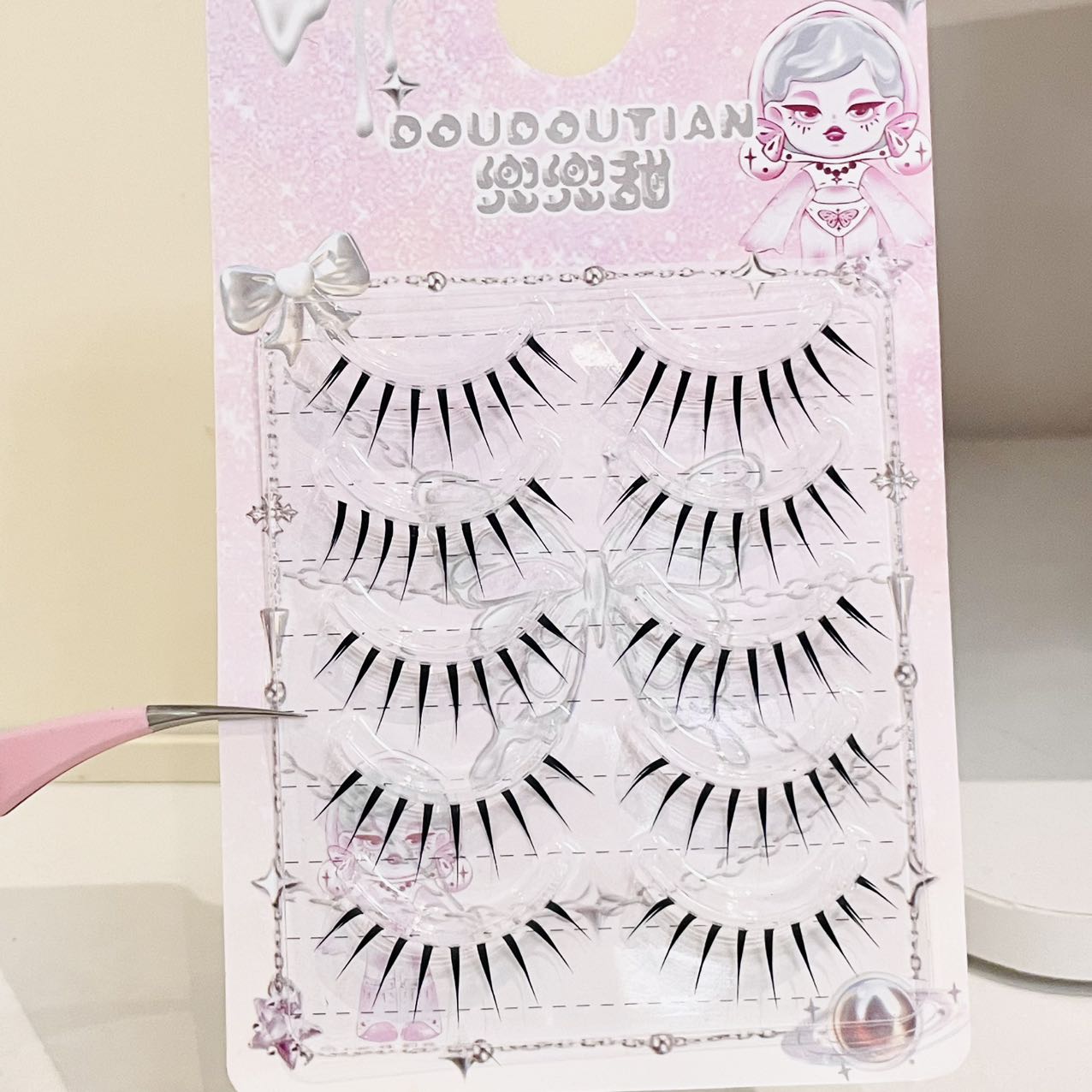 두두티안 웨트룩 스파이키 풀 스트립 만화풍 속눈썹 날카 - Anime Cosplay Lashes 리뷰 및 가격