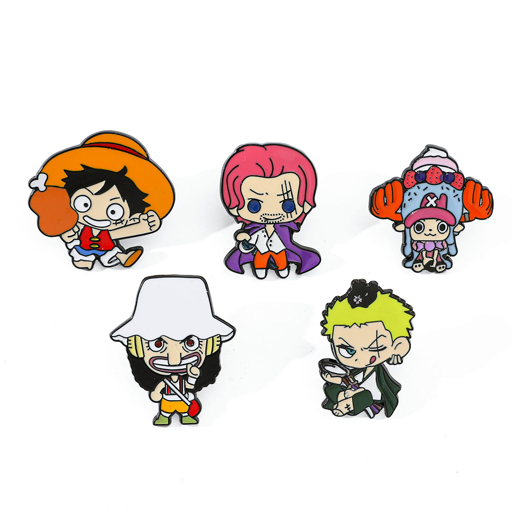 5 Pcs 크리 에이 티브 애니메이션 브로치 잘생긴 원 - Anime Cosplay Luffy 리뷰 및 가격
