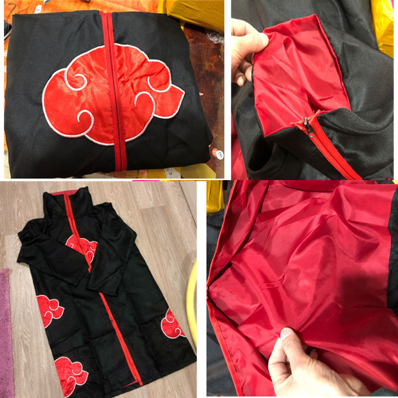 남성 애니메이션 아카츠키 코스프레 의상 레드 클라우드  - Anime Cosplay To Buy 리뷰 및 가격